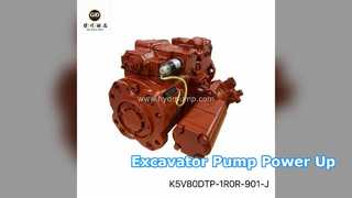 Αντλία εκσκαφέα K5V80DTP Power Up 15 Ton